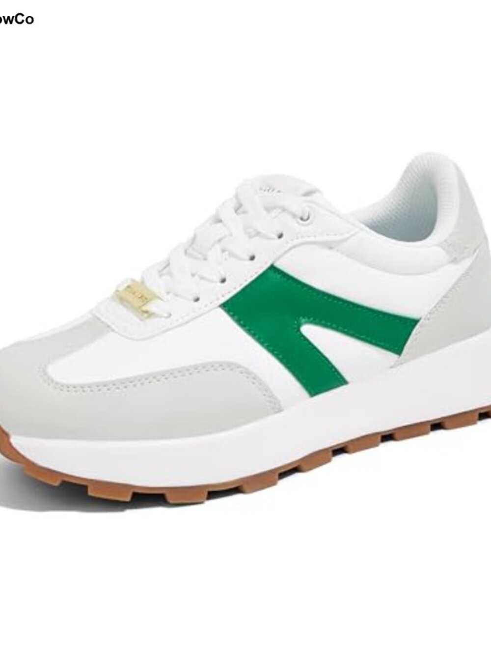 LUCKY STEP Women's Retro Fashion Platform Sneakers Walking Shoes with Light-up